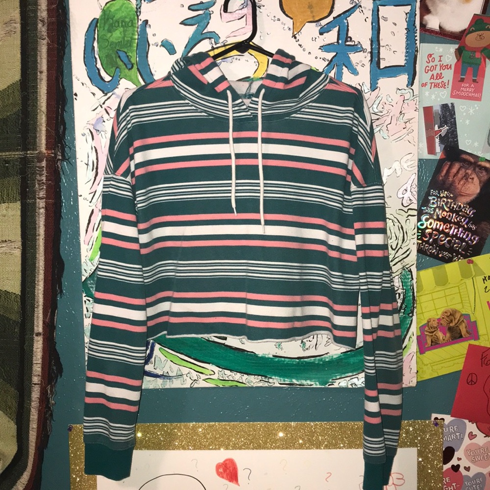 Cute crop top hoodie